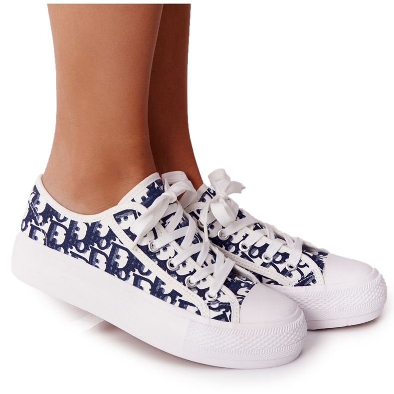 PS1 Damen Logged Sneakers Weiß und Schwarz Day Off