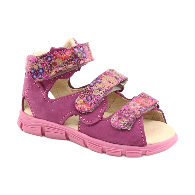 Mazurek Mädchen mit hohen Ledersandalen 291 Pink rosa