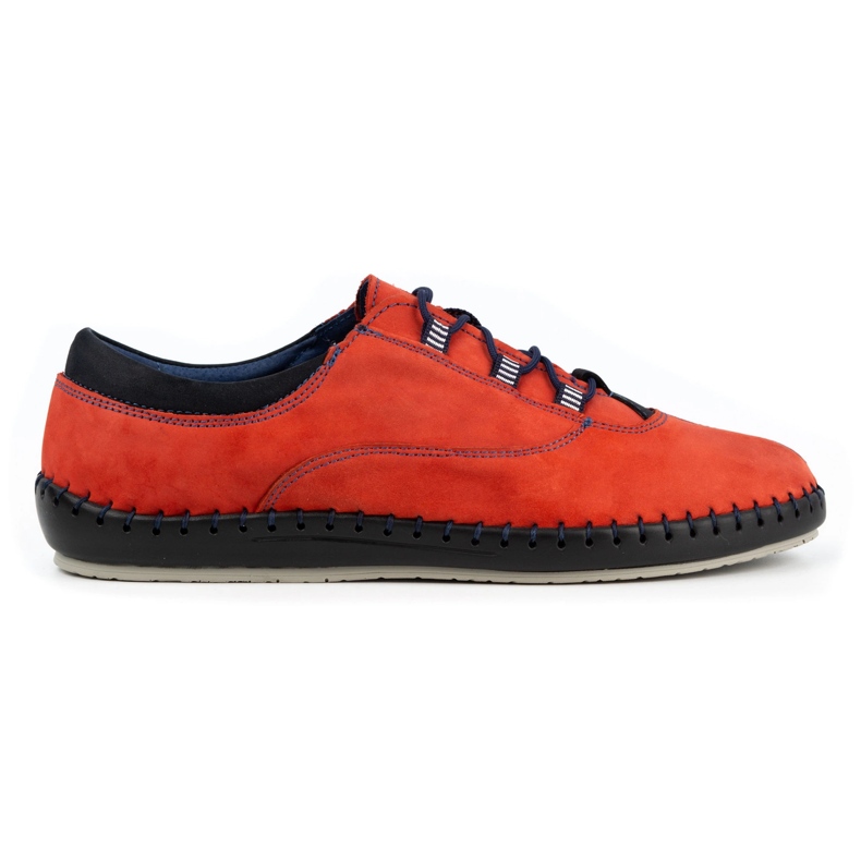 Olivier Casual Herrenschuhe 312K rot nubuk