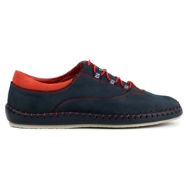 Olivier Herren Freizeitschuhe 312K Marineblau Nubuk