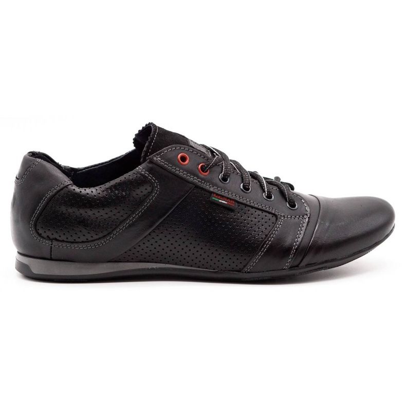 Lemar Schwarze Herren Lederschuhe 882