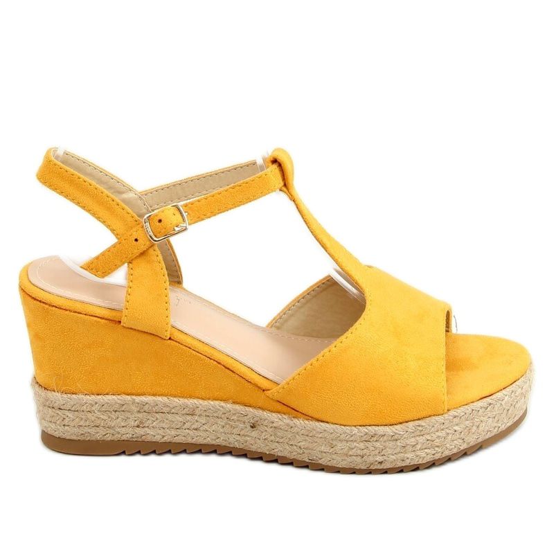 Espadrilles auf Keilen Honig WX-08 Gelb