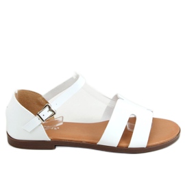 Weiße Sandalen für Damen 7823 Weiß