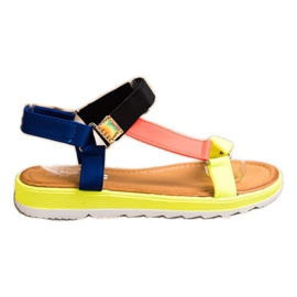 SHELOVET Modische Sandalen mit Klettverschluss mehrfarbig