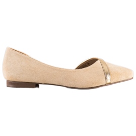 SHELOVET Stylische Ballerinas beige