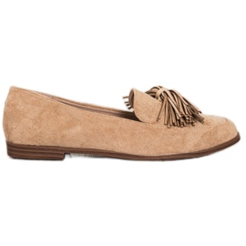 Evento Wildleder Herren mit Fransen beige