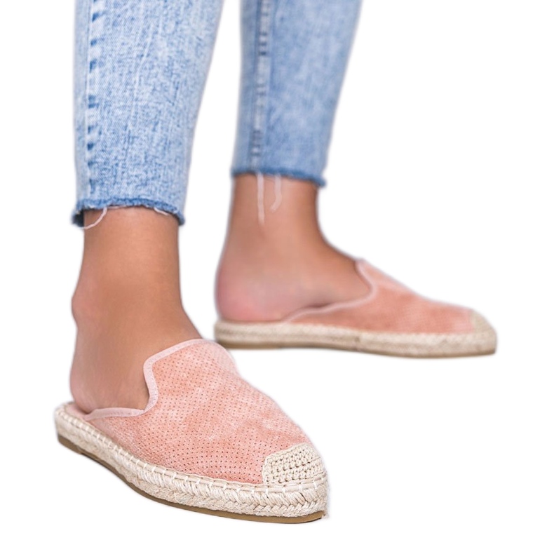 Pinke Flip-Flops mit geschlossener Vorderseite des Kinshasa rosa
