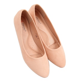 Glatte Ballerinas Wildleder rosa CC212P Pink