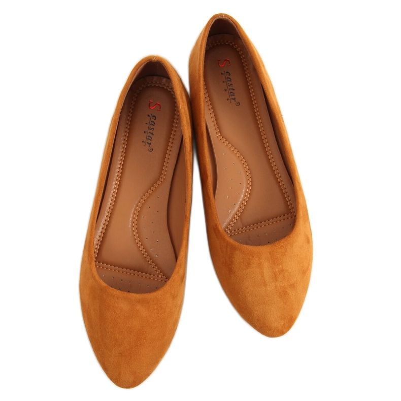 Camel CC212P Camel Ballerinas aus glattem Wildleder braun