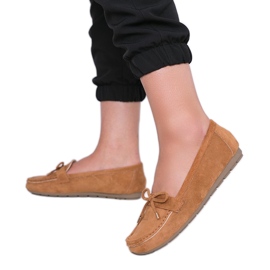 Braune Loafer mit Deonte-Schleife