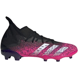 Adidas Predator Freak.3 Fg M FW7514 Fußballschuhe schwarz, schwarz, pink rosa