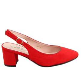 Pumps mit offenem Absatz rot 9R27 Rot