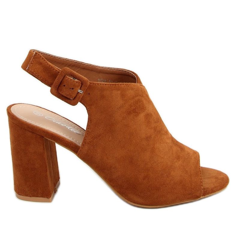 Sandalen mit breiten Absätzen camel 2D6L221-89 Camel braun