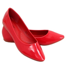 Glatt lackierte Ballerinas Rot CC201 Rot