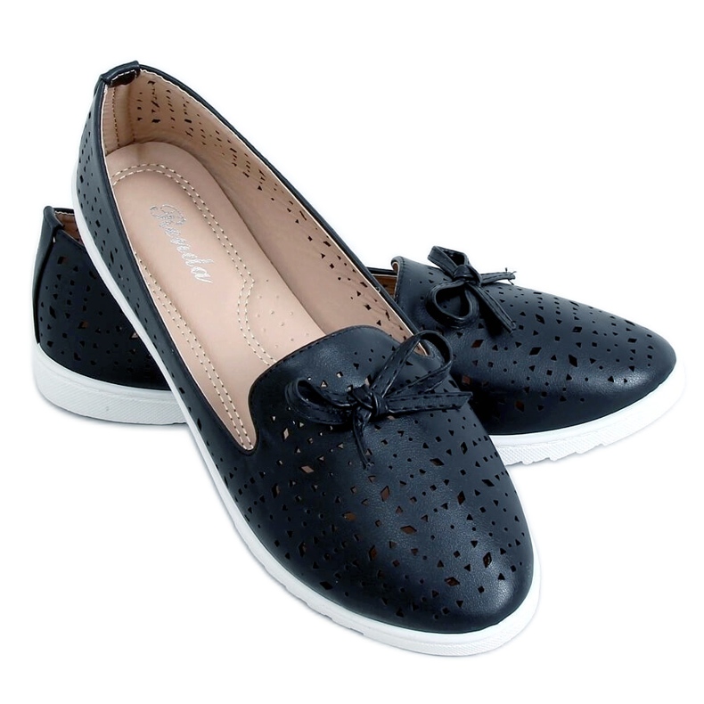 Schwarze durchbrochene Herren DY-05 Schwarz