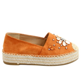 Espadrilles für Damen mit Muscheln camel 2798 Camel braun