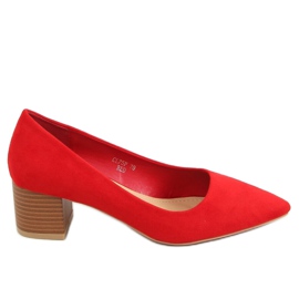 Pumps mit Holzabsatz rot CL75P Red