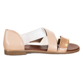 Evento Slip-on-Sandalen mit Riemen beige braun