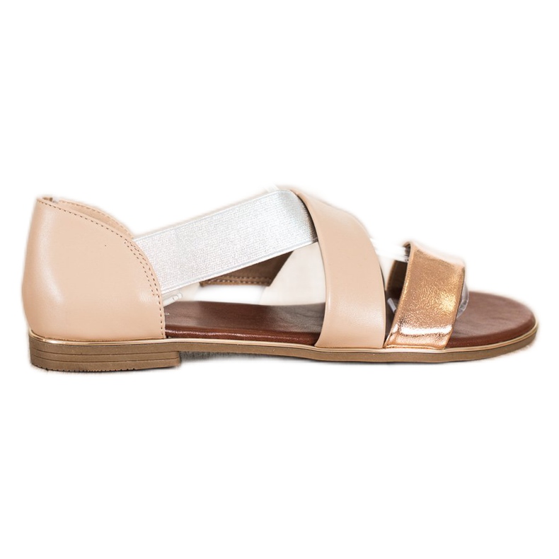 Evento Slip-on-Sandalen mit Riemen beige braun