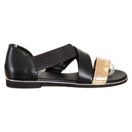 Evento Slip-on-Sandalen mit Riemen schwarz