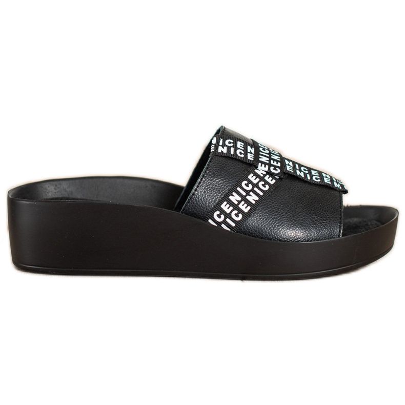 Filippo Mode Hausschuhe aus Leder schwarz