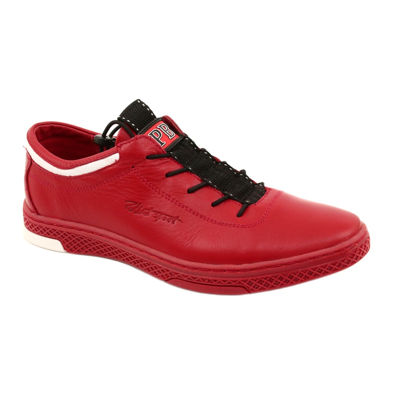 Polbut Herren Leder Freizeitschuhe K23 rot