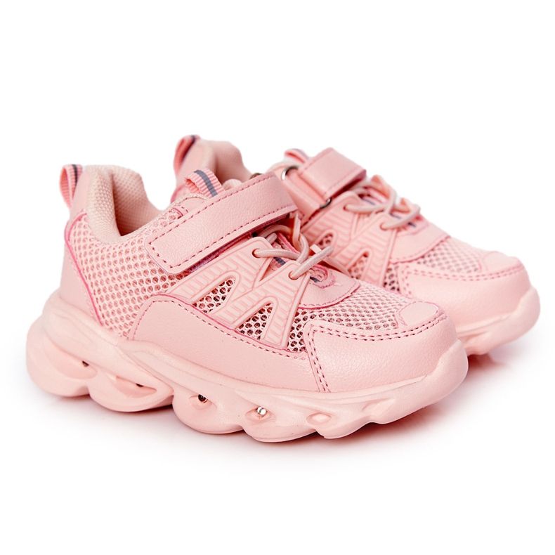 Kinder Sneakers mit beleuchteter Sohle Led Pink So Cool! rosa