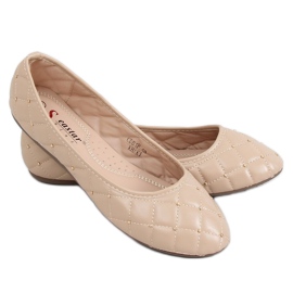 CD81P Khaki-beige Ballerinas
