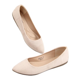 Ballerinas mit Mandelzehen beige CD52P Beige