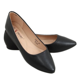 Ballerinas mit Mandelzehen schwarz CD53P Black