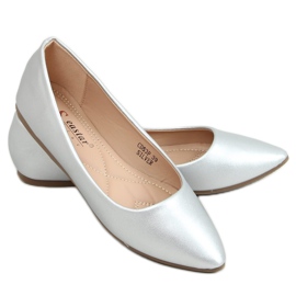 Ballerinas mit Mandelzehen Silber CD53P Silber silber-