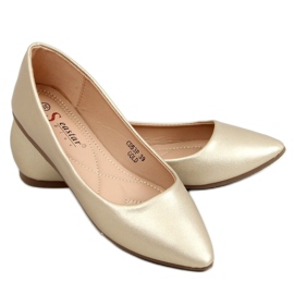 Ballerinas mit Mandelzehen gold CD53P Gold golden