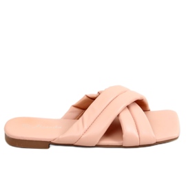 Rosa Hausschuhe mit quadratischer Sohle S060191 Rosa