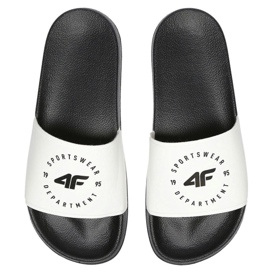 4F W H4L21-KLD002 10S Hausschuhe weiß schwarz
