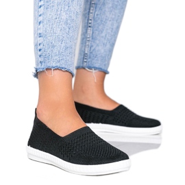 Schwarze Slip-On Sneakers von Funk