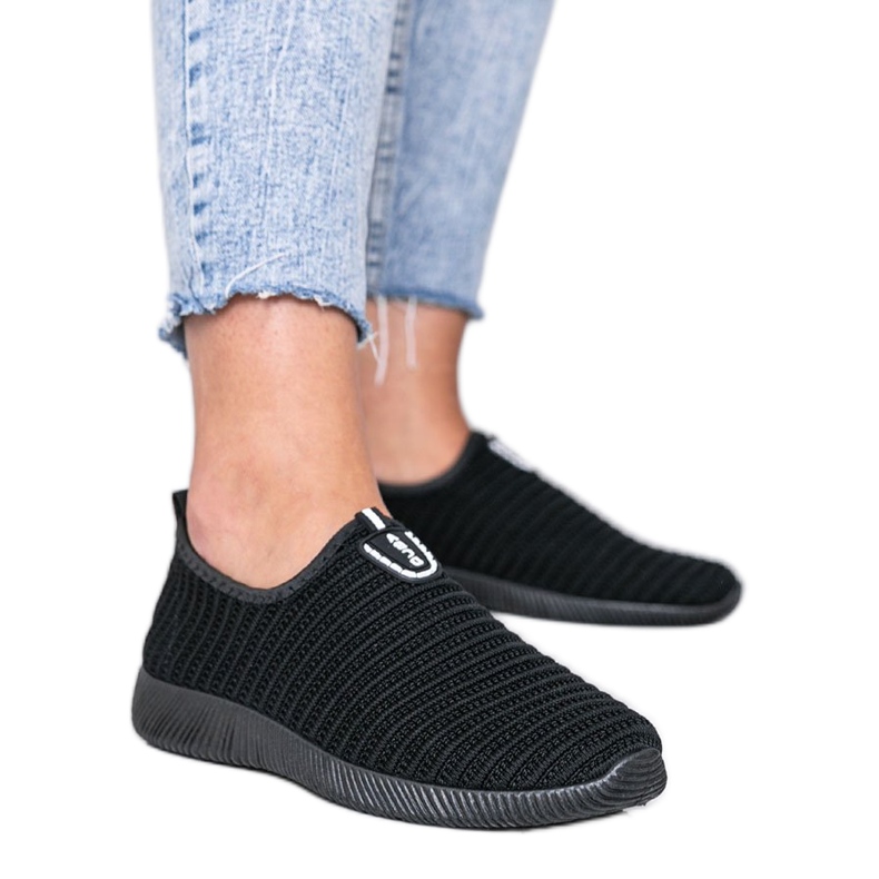 Schwarze Sport-Sneakers Do it