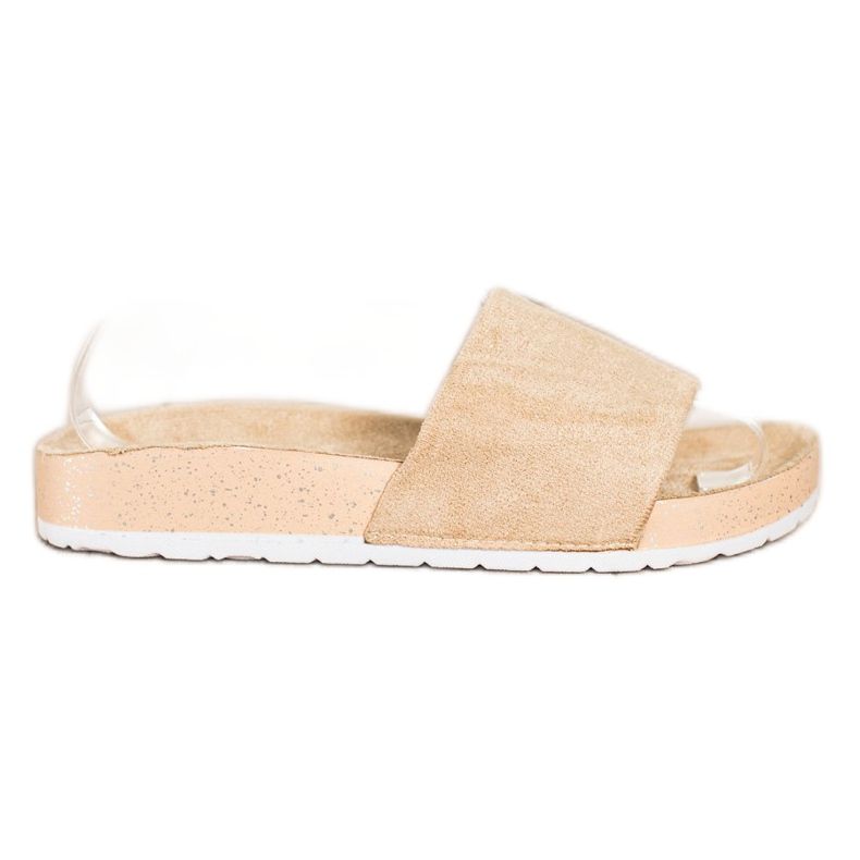 SHELOVET Modische Wildleder Hausschuhe braun