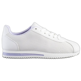 SHELOVET Stylische durchbrochene Sneakers weiß