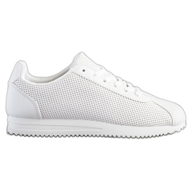 SHELOVET Stylische durchbrochene Sneakers weiß