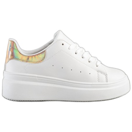 SHELOVET Bequeme Sneaker weiß