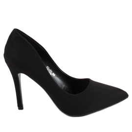 Pumps auf schwarzem Wildleder GG-70 Black