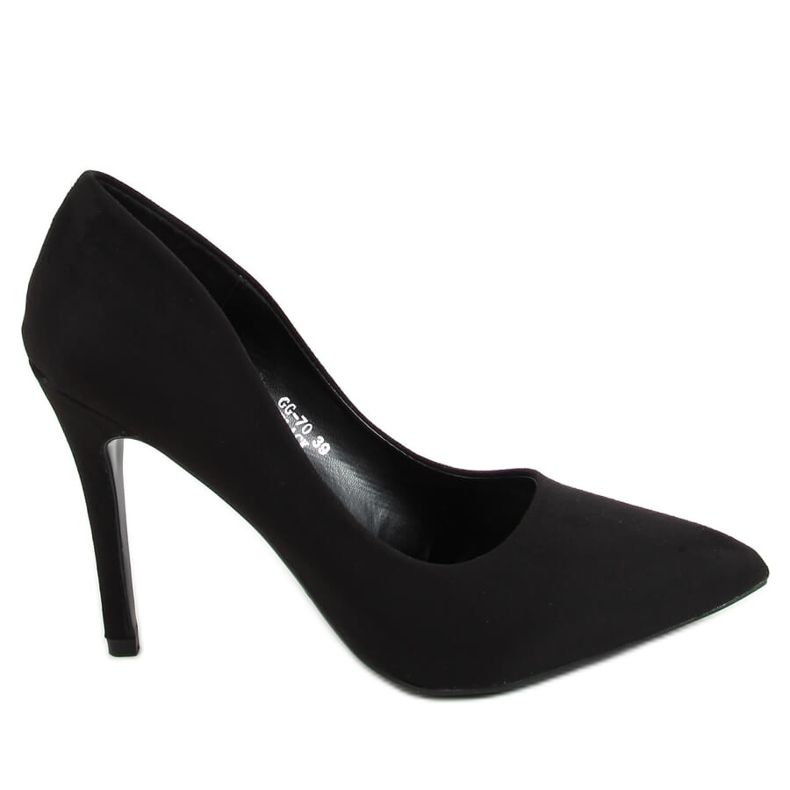 Pumps auf schwarzem Wildleder GG-70 Black