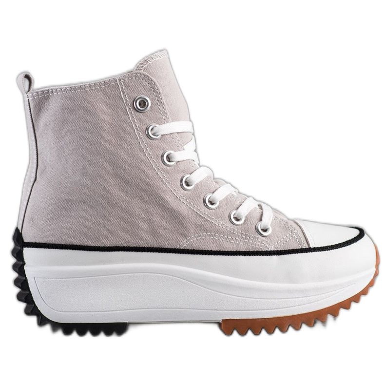 SHELOVET Hohe Sneakers auf der Plattform grau