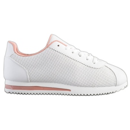 SHELOVET Stylische durchbrochene Sneakers weiß