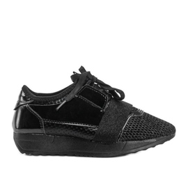 Kelli's schwarze Kindersneaker