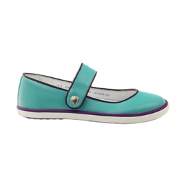 Ballerinas Kinderschuhe Bartek 28368 türkis grün lila weiß