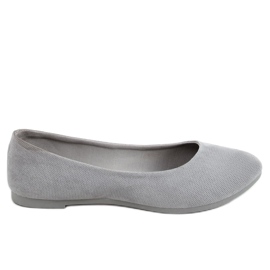 Graue Damenballerinas JX38 D. GRAU