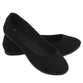 Schwarze Damen Ballerinas JX38 Schwarz