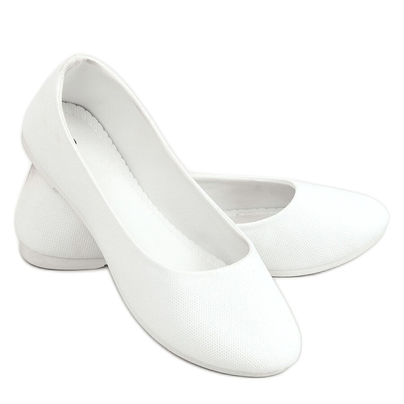 Weiße Damenballerinas JX38 Weiß