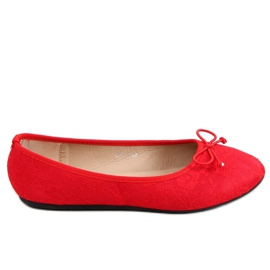 Rote Spitzenballerinas DY-12 Red